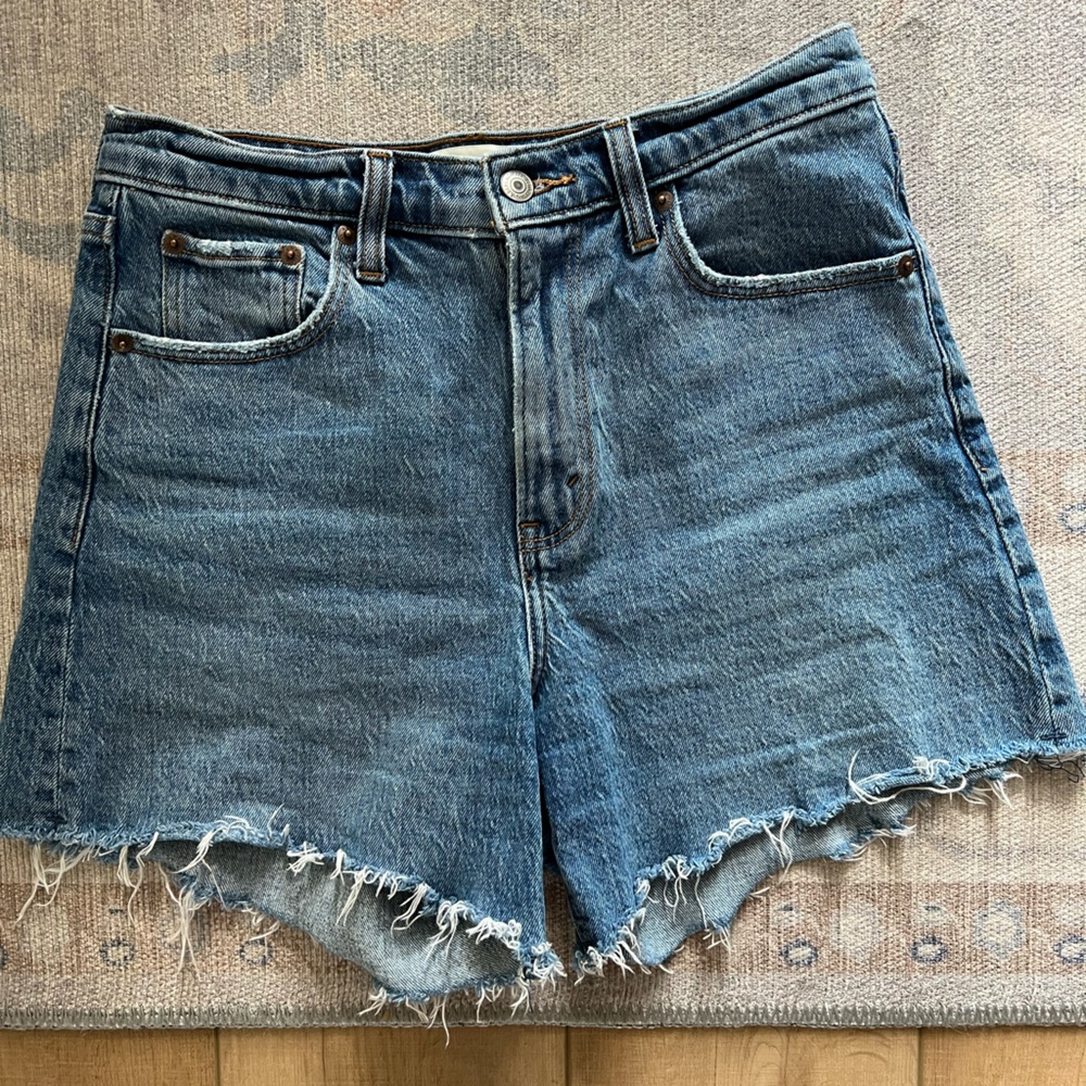 A&F High Rise Dad Shorts